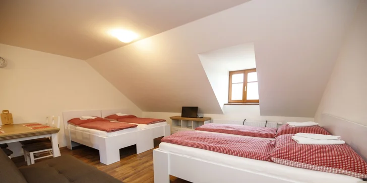 Pobyt v příjemném apartmánu v České Kanadě až pro 5 osob