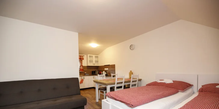 Pobyt v příjemném apartmánu v České Kanadě až pro 5 osob