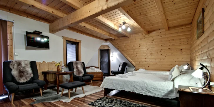 Zakopané pro pár i rodinu: horský penzion se snídaní a privátním wellness