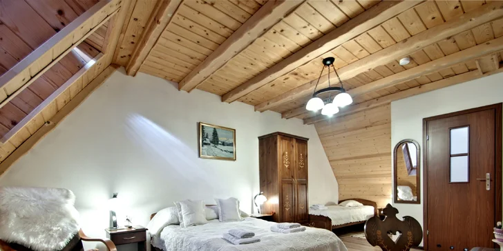 Zakopané pro pár i rodinu: horský penzion se snídaní a privátním wellness