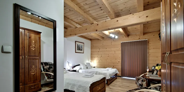 Zakopané pro pár i rodinu: horský penzion se snídaní a privátním wellness