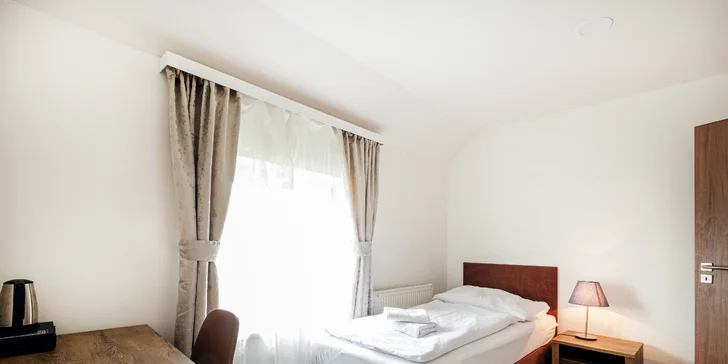 Pobyt v hotelu nedaleko Prahy se snídaní a poctivou restaurací