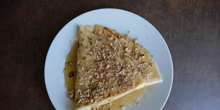 Sladká nebo slaná palačinka dle výběru s kávou pro 1 i 2 osoby