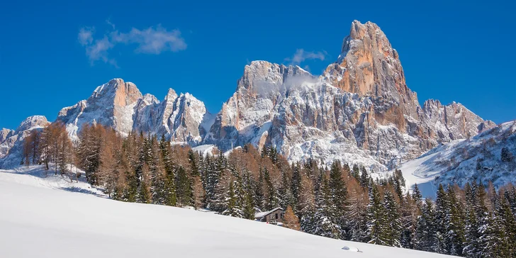 Pobyt v Dolomitech: hotel u sjezdovky s polopenzí i 30 min. ve wellness