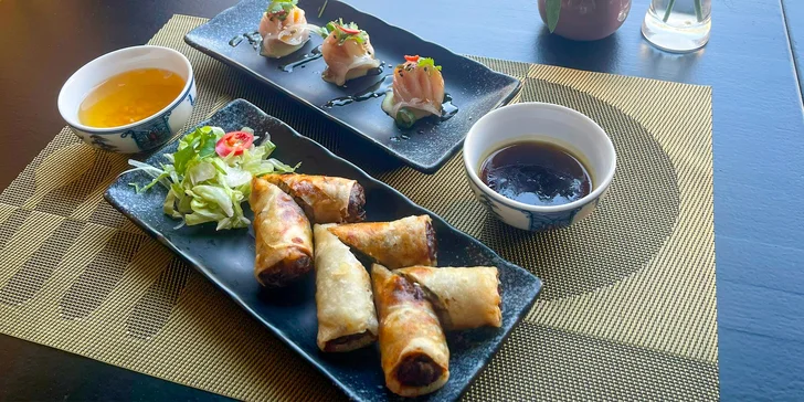 Vietnamské 2chodové menu pro 1 nebo 2 osoby i se skleničkou vína