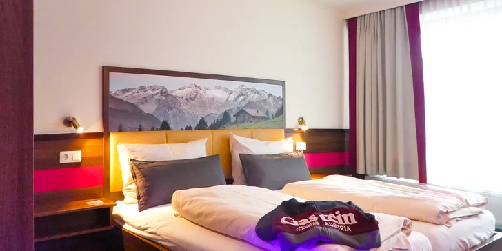 Údolí Gastein: hotel jen 500 m od skiareálu Dorfgastein, snídaně, wellness i karta výhod
