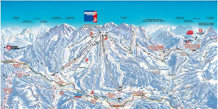 Silvestrovský výlet do Dolomit: jednodenní lyžovačka vč. dopravy
