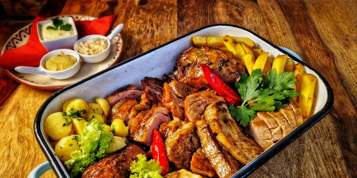 Pivovarské hody: kachní nebo masové menu s ochutnávkou piv a čokolád pro 2 až 4 osoby
