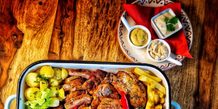 Pivovarské hody: kachní nebo masové menu s ochutnávkou piv a čokolád pro 2 až 4 osoby