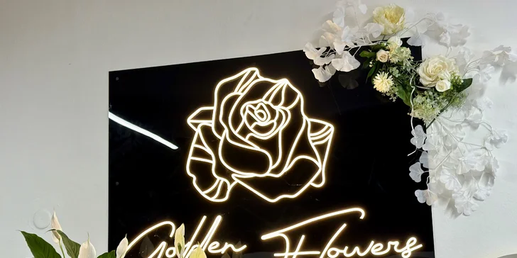 Otevřený voucher v hodnotě 300–2000 Kč na cokoli z květinářství Golden Flowers