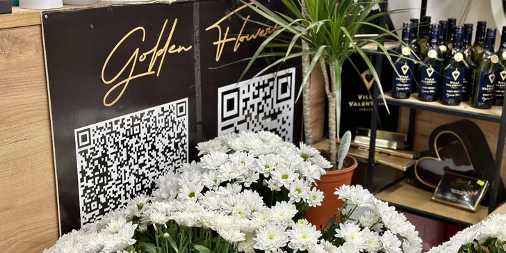 Otevřený voucher v hodnotě 300–2000 Kč na cokoli z květinářství Golden Flowers