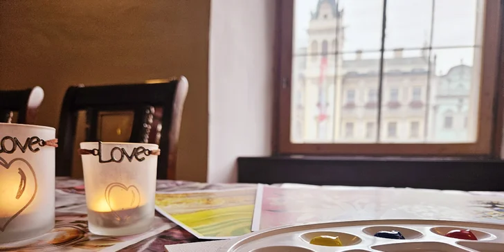 Relaxační kurz malování akvarelem nebo akrylem v centru Pardubic