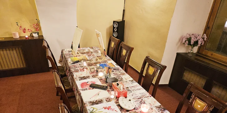 Relaxační kurz malování akvarelem nebo akrylem v centru Pardubic