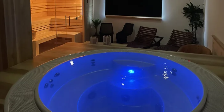 Pobyt se stravováním a hodinou privátního wellness ve středních Čechách