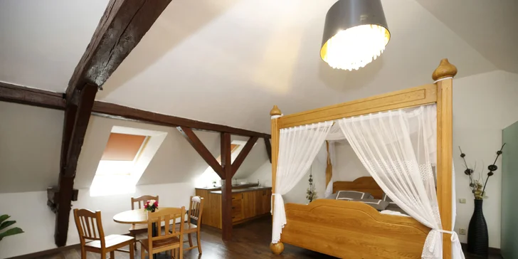 Pobyt se stravováním a hodinou privátního wellness ve středních Čechách