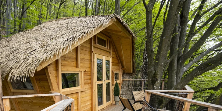Treehouse u Muráňské planiny pro dva i rodinu: parkování zdarma i welcome drink