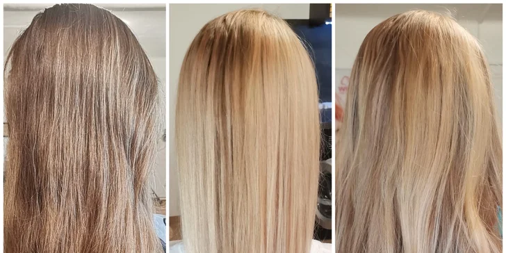 Zesvětlovací techniky dle výběru: balayage, foilayage nebo ombre