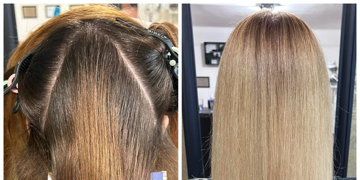 Zesvětlovací techniky dle výběru: balayage, foilayage nebo ombre