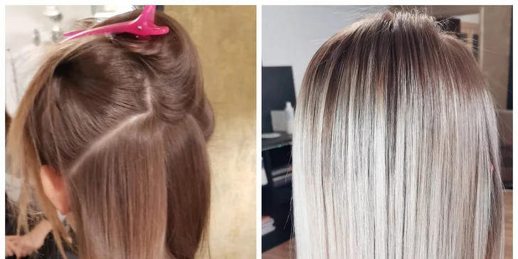 Zesvětlovací techniky dle výběru: balayage, foilayage nebo ombre