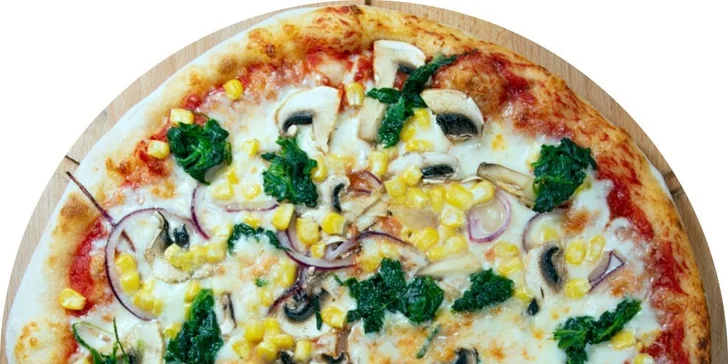 1 nebo 2 pizzy dle výběru: průměr 33 nebo 40 cm, rozvoz po Pardubicích v ceně