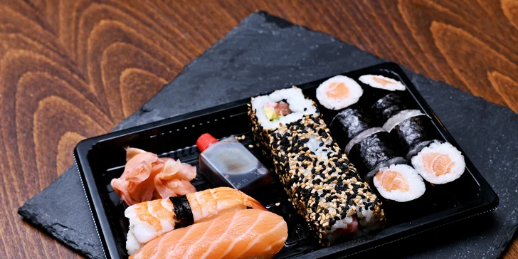 Pochutnejte si na sushi doma i v práci: výběr ze 6 setů s sebou, losos i avokádo