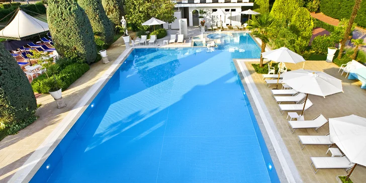 Relax v italském lázeňském městě Montegrotto Terme: 4* hotel s termálními bazény, saunou i polopenzí