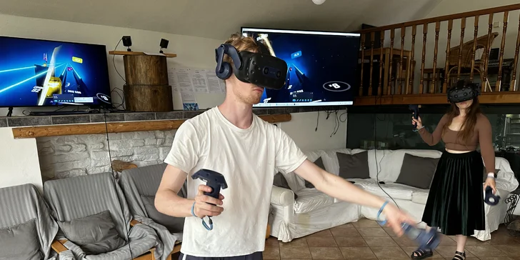 Virtuální realita: půjčení 1 nebo 2 setů až na 2 hodiny, na výběr přes 60 různých her