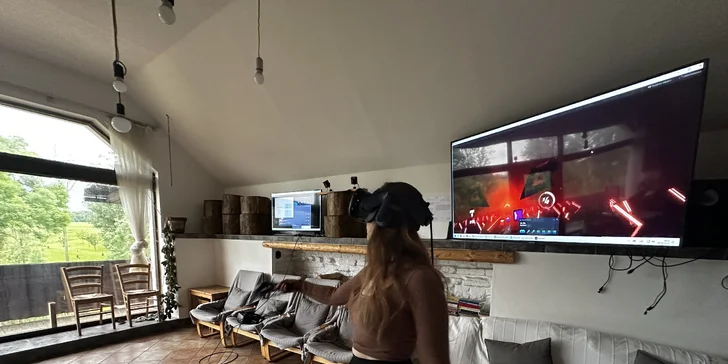 Virtuální realita: půjčení 1 nebo 2 setů až na 2 hodiny, na výběr přes 60 různých her