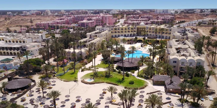 Tunisko vč. letenky: 4* hotel Eden Star v letovisku Zarzis u Djerby, all inclusive, pláž i bazény