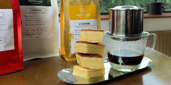 Pravá vietnamská káva i tradiční zákusek pro 1 nebo 2 osoby