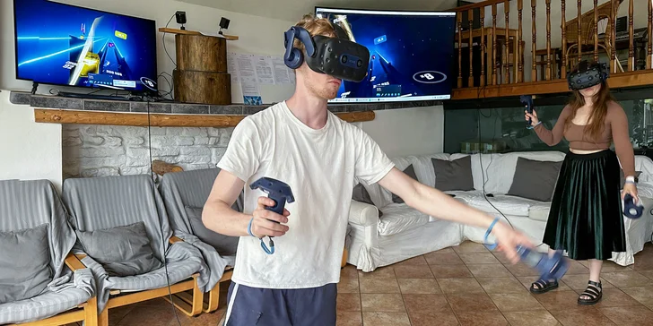 Virtuální realita: půjčení 1 nebo 2 setů až na 2 hodiny, na výběr přes 60 různých her