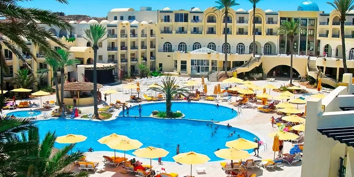 Tunisko vč. letenky: 4* hotel Eden Star v letovisku Zarzis u Djerby, all inclusive, pláž i bazény