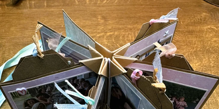 Individuální tvořivé kurzy: minialbum, pop-up z papíru, přáníčko, dekorování textilu nebo šperky z korálků