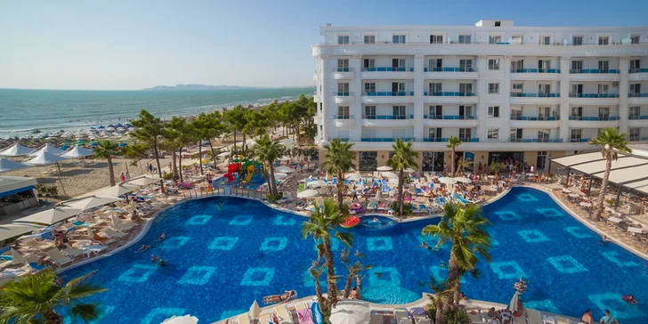 Letecký zájezd do Albánie: Hotel Grand Blue Fafa***** s all inclusive, u pláže, dětský klub Čedog
