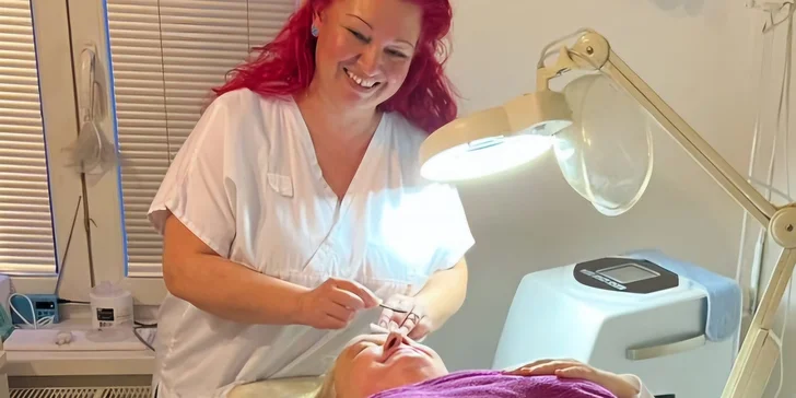 Pro svěží pleť: diamantová dermabraze, mezoterapie, masáž obličeje i prodloužení řas