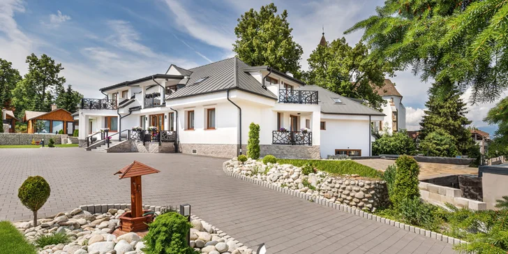 Luxusní Villa v Liptovském Mikuláši: wellness jen pro vás, klid a krásný výhled na Tatry, 2 děti do 14,9 let zdarma