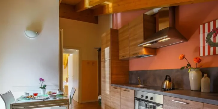 Týden v Dolomitech: lyžařská oblast Madonna di Campiglio-Pinzolo, apartmán pro 2-4 osoby, sauna