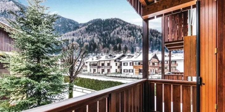 Týden v Dolomitech: lyžařská oblast Madonna di Campiglio-Pinzolo, apartmán pro 2-4 osoby, sauna