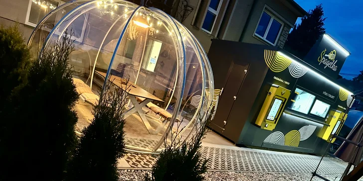 Originální večeře v iglú pro dva: italská polévka, čerstvé těstoviny, prosecco nebo i dezert