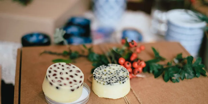 Kurz výroby 12 vánočních dárků: sójové svíčky, balzámy na rty i tělový krém, 1-2 osoby