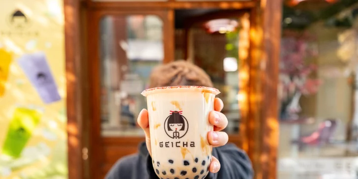 Geicha bubble tea v Ostravě: mléčný nebo ovocný čaj s tapiokou, želé či bobou dle výběru