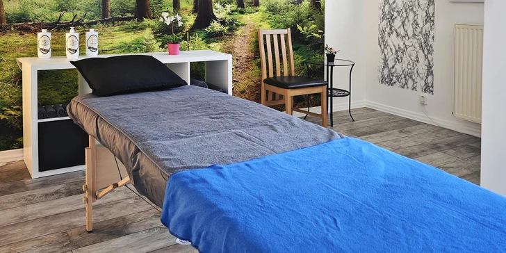 60-90minutová masáž dle výběru: relaxační nebo sportovní