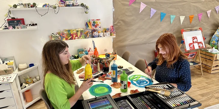 Relaxujte tvořením: workshop arteterapie pro 2 nebo 3 osoby s Jitkou Tůmovou