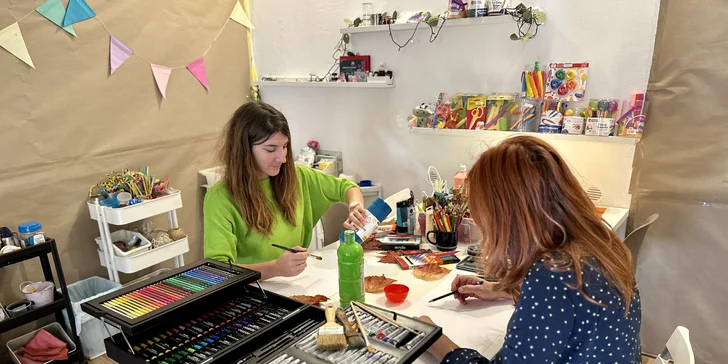 Relaxujte tvořením: workshop arteterapie pro 2 nebo 3 osoby s Jitkou Tůmovou
