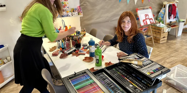 Relaxujte tvořením: workshop arteterapie pro 2 nebo 3 osoby s Jitkou Tůmovou