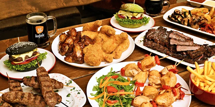 500–2 000 Kč na cokoliv v restauraci Flames Fusion: burgery, masové dobroty, saláty i pití