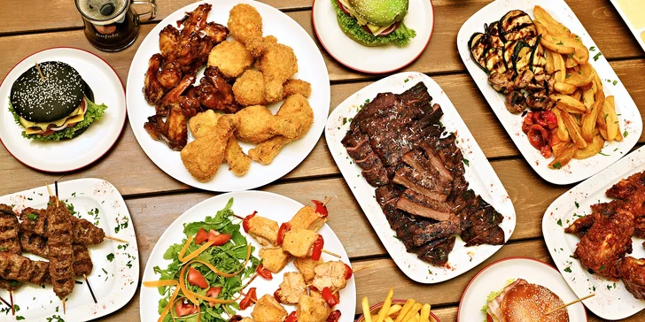 500–2 000 Kč na cokoliv v restauraci Flames Fusion: burgery, masové dobroty, saláty i pití