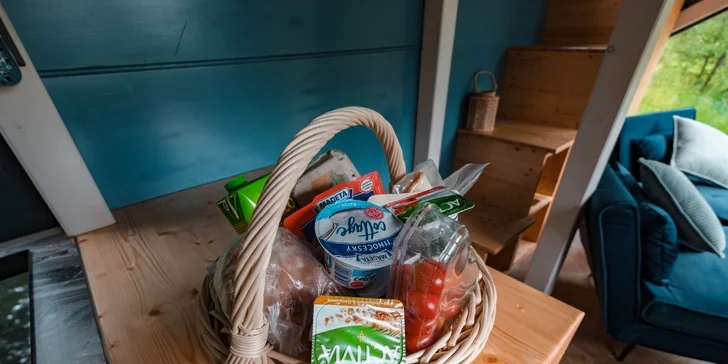 Tiny House Česílko: skvělá poloha blízko Lipna, vlastní sauna i terasa s výhledem