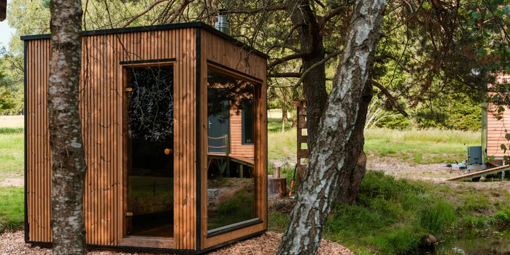 Tiny House Česílko: skvělá poloha blízko Lipna, vlastní sauna i terasa s výhledem