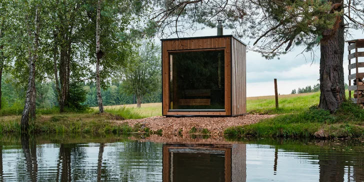Tiny House Česílko: skvělá poloha blízko Lipna, vlastní sauna i terasa s výhledem